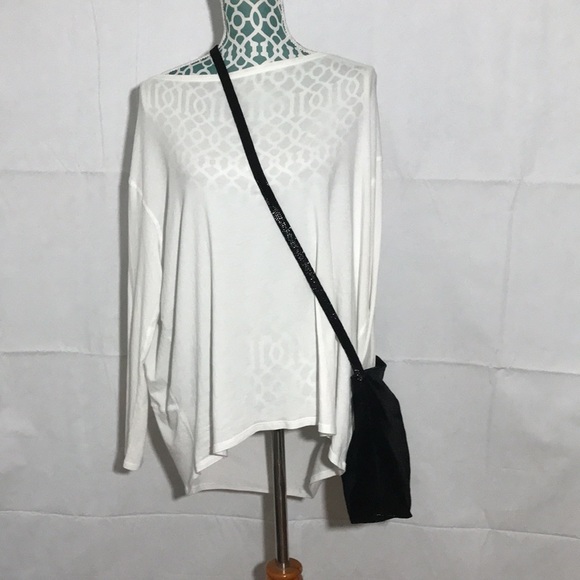 Kelli Diane Designs Black Metallic Suede Leather Crossbody Purse Bag - Picture 3 of 11